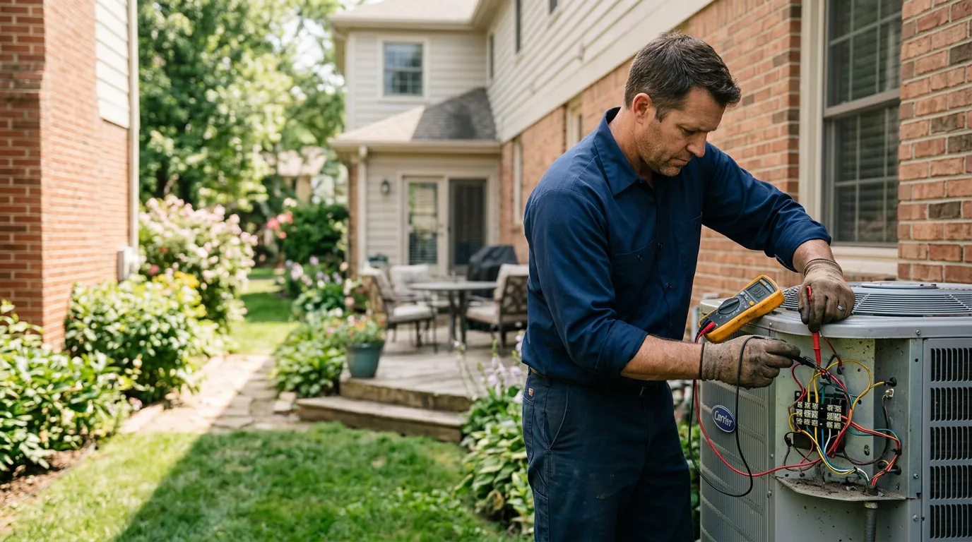 HVAC technician working near Malta, ID
